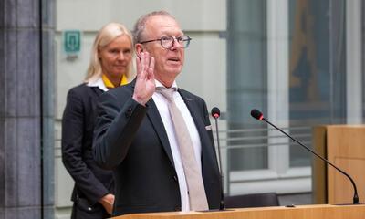 Koen Dillen legt de eed af in het Vlaams Parlement